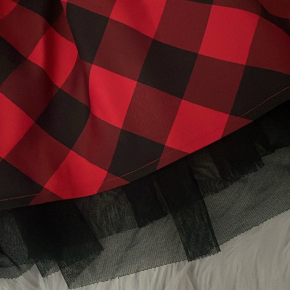 Cat & jack buffalo plaid Christmas dress - 6/6x - Picture 3 of 5